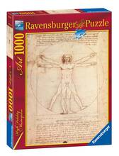 Giocattolo Leonardo: Uomo Vitruviano Puzzle 1000 pezzi Ravensburger (15250) Ravensburger