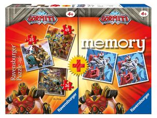 Giocattolo Multipack memory®+ 3 puzzle GORMITI Ravensburger