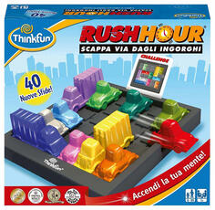 Giocattolo ThinkFun - Rush Hour Scappa Dagli Ingorghi, Gioco di Logica per Bambini Età 8+ Anni ThinkFun