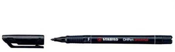 Cartoleria Pennarello STABILO OHPen punta fine 0,7 mm inchiostro permanente Nero Stabilo