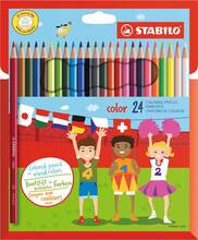 Cartoleria Pastelli STABILO Color. Confezione in cartone 24 matite colorate (con FLUO) Stabilo
