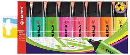 Cartoleria Evidenziatore Stabilo BOSS Original. Confezione 8 colori Stabilo
