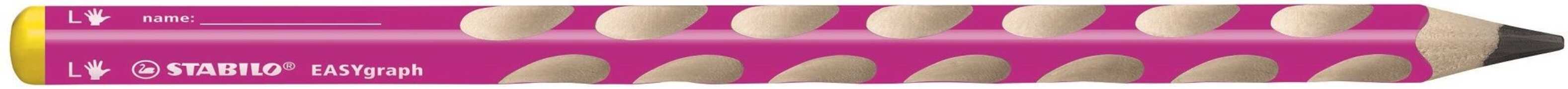 Cartoleria Matita STABILO EASYgraph HB per mancini. Rosa Stabilo