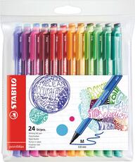 Cartoleria Penna STABILO pointMax con punta in Nylon. Confezione 24 colori Stabilo