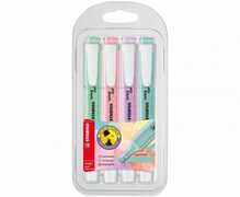 Cartoleria Evidenziatore STABILO Swing Cool Pastel. Confezione 4 colori Stabilo