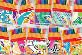 Cartoleria Pennarelli fineliner STABILO point 88 Just Like You Edition. Astuccio 15 colori Stabilo