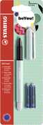 Cartoleria Penna roller STABILO beCrazy! Pastel Turchese. Con 3 ricariche Stabilo