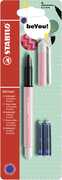 Cartoleria Penna roller STABILO beCrazy! Pastel Rosa. Con 3 ricariche Stabilo