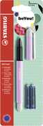 Cartoleria Penna roller STABILO beCrazy! Pastel Lilla. Con 3 ricariche Stabilo