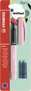 Cartoleria Penna roller STABILO beFab! Pastel Rosa. Con 3 ricariche Stabilo