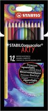 Cartoleria Matita colorata acquarellabile - STABILOaquacolor - ARTY - Astuccio da 12 - Colori assortiti Stabilo