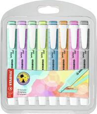 Cartoleria Evidenziatore - STABILO swing cool Pastel - Astuccio da 8 - Colori assortiti Stabilo