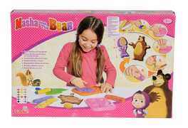 Giocattolo Masha e Orso. Pasta da Modellare. Crea con 7 Vasetti e Accessori Simba Toys