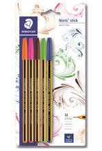 Cartoleria Penna a sfera Staedtler Noris Stick. Confezione 5 colori assortiti Staedtler