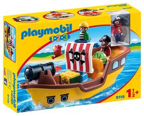 Giocattolo Playmobil 1. 2. 3 (9118). Nave dei Pirati 1. 2. 3 Playmobil