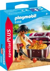Giocattolo Playmobil Special Plus (9358). Pirata con Scrigno del Tesoro Playmobil