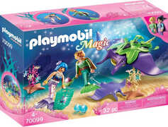 Giocattolo Playmobil Magico Mondo delle Sirene (70099). Cercatori di Perle con Manta Playmobil