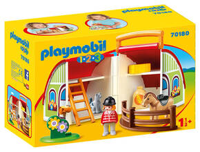 Giocattolo Playmobil 1. 2. 3 (70180). Fattoria Portatile 1. 2. 3 Playmobil