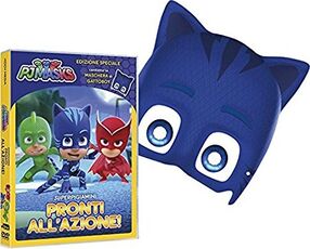 Film Pj Masks. Super Pigiamini. Pronti all'azione! Gattoboy edition. Con maschera (DVD) Christian De Vita Wilson Dos Santos