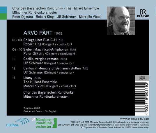 Arvo Pärt. Live - Arvo Pärt - CD | IBS