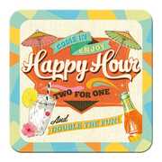 Idee regalo Metal Coaster Happy Hour Nostalgic Art