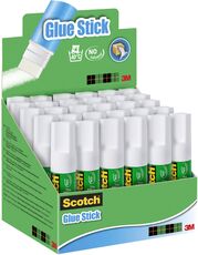 Cartoleria Colla stick Scotch bianca. Senza solventi. Lavabile con acqua. Confezione 30 pezzi (8 grammi) Scotch