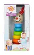 Giocattolo Eichhorn. Coniglietto Gioco Piramide Cm.18 Con 6 Anelli Eichhorn