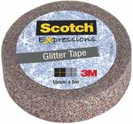 Cartoleria Nastro Decorativo Scotch Expressions Glitter Multicolore. Rotolo Singolo Scotch