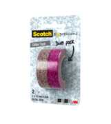 Cartoleria 3M Scotch. Duo Pack Nastro Decorativo Scotch Expressions Glitter Scotch