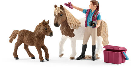 Giocattolo Stalliere Donna con Shetty Schleich Schleich
