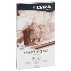 Cartoleria Set Lyra Rembrandt High Quality Sketching Pencil. Astuccio in metallo 11 pezzi Lyra