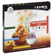 Cartoleria Gessetti Lyra Polycrayons Soft. Astuccio 24 colori assortiti Lyra