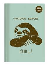 Cartoleria Agenda-Diario Collegetimer Alpha Edition 2020-2021, 16 mesi, Settimanale Bradipo Chill - 10x15 cm Alpha Edition