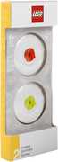 Cartoleria Gomme LEGO Rosso & Lime. Confezione 2 pezzi LEGO