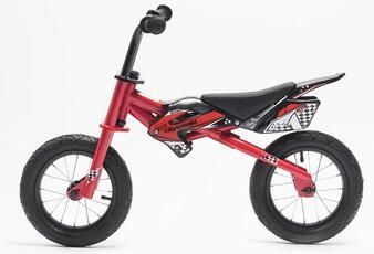 Giocattolo Bicicletta Pedagogica 12 Senza Pedali Trainer Rossa Kawasaki