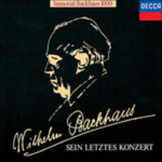 CD Sein Letztes Konzert (Japanese Edition) Wilhelm Backhaus