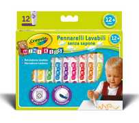 Cartoleria 12 Pennarelli Lavabili Mini Kids Crayola