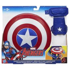Giocattolo Avengers. Cap Magnetic Shield And Gauntlet Hasbro