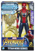 Giocattolo Avengers. Titan Hero. Infinity War. Iron Spider con Power Pack Hasbro