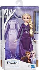 Giocattolo Frozen 2. Elsa Arendelle (Bambola con 2 completi, Camicia da notte e Abito Ispirati al film Disney Frozen 2) Hasbro