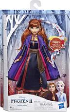 Giocattolo Frozen 2. Anna cantante (bambola elettronica con abito viola, ispirato al film Disney Frozen 2) Hasbro