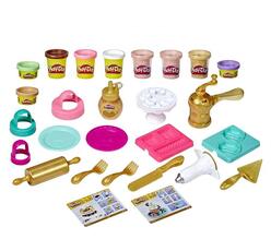 Giocattolo Play-Doh - Pasticcini Dorati, playset con 9 vasetti di pasta da modellare incluso il color oro Hasbro