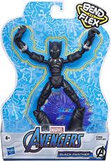 Giocattolo Avengers Bend and Flex. Personaggi Snodabili 15 cm. Black Panther Hasbro