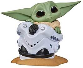 Giocattolo Star Wars Mandalorian THE CHILD BABY YODA n.12 HELMET HIDE Figure 6cm The Bounty Collection Hasbro Hasbro