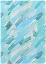 Cartoleria Agenda settimanale 2019 Letts Paint Stroke A5. Blu Letts