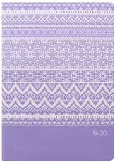 Cartoleria Diario giornaliero 2019-2020 Letts Flexi Pattern Mix - Ikat A5 lilla. Con appuntamenti Letts