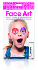 Idee regalo Set Stencil e colori Face Art Girl Trading Group
