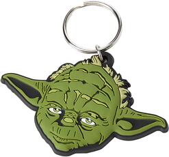 Idee regalo Portachiavi Star Wars. Yoda in Gomma Pyramid