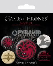 Idee regalo Badge Pack Game of Thrones. Fire and Blood (Trono di Spade) Pyramid