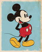 Idee regalo Poster Mickey Mouse. Retro Pyramid